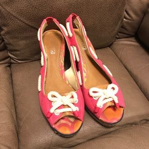 ❎SOLD❎ Sperry Slingback Wedges